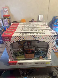 Pokemon 151 Poster Collection Box Display Case Dollar General Exclusive X6 - Image 1