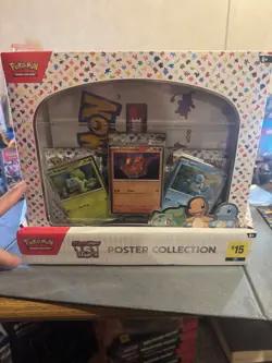 Pokemon 151 Poster Collection Box Display Case Dollar General Exclusive X6 - Image 5