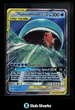 209 POKEMON SM BLACK STAR PROMO #SM166 MAGIKARP & WAILORD GX TAG TEAM - Image 1