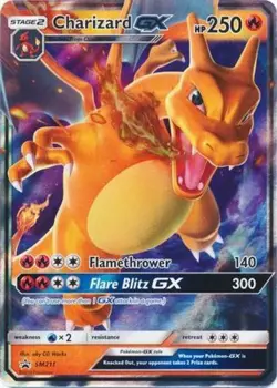 NM-Mint Charizard GX - SM211 - SM Black Star Promo Pokemon SM Promos - Image 1