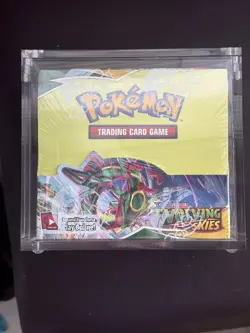 Pokemon Sword & Shield Evolving Skies Booster Box SEALED (Acrylic Case Included) - Image 1