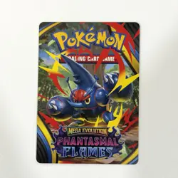 Pokemon Phantasmal Flames Trainer Tips Card - Mega Heracross NM IN HAND - Image 1