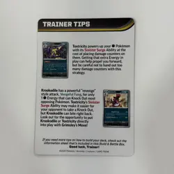 Pokemon Phantasmal Flames Trainer Tips Card - Mega Heracross NM IN HAND - Image 2