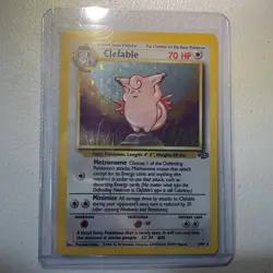 Pokemon TCG Clefable 1/64 Jungle Holo Card WOTC LP 1999 - Image 1