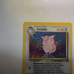 Pokemon TCG Clefable 1/64 Jungle Holo Card WOTC LP 1999 - Image 3