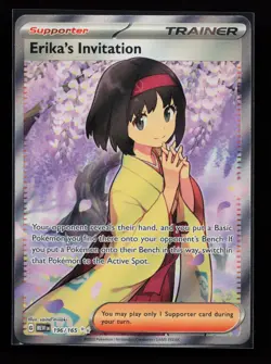 Erika's Invitation 196/165 Ultra Rare SV: Scarlet & Violet 151 Pokemon Card - Image 1