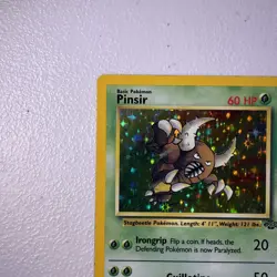 Pokemon TCG Pinsir Holo Rare Card Jungle Unlimited Vintage 9/64 LP - Image 4