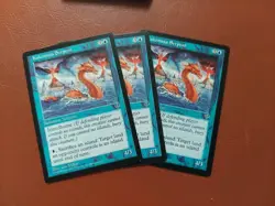 Kukemssa Serpent - Mirage - MTG Magic - Blue Creature LP X 3 Cards Lot - Image 1