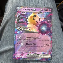 Pokemon TCG Mimikyu ex 069/159 2025 Journey Together Stamped Promo Card - NM - Image 1