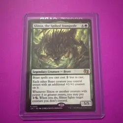 Slinza The Spiked Stampede N/M Foundation Jumpstart MTG Magic The Gathering Card - Image 1