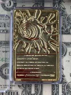 1999 Pokemon 23k Gold Plated Card Pikachu Mewtwo Poliwhirl x3 - Image 4