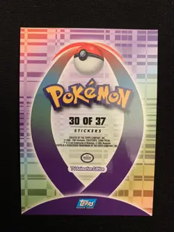 Pokemon Topps Magby Non Holo Sticker TV Animation Edition Card #240 - Image 2