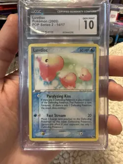 Luvdisc 14/17 - POP SERIES 2 Pokemon Card promo CGC Gem Mint 10 - Image 1
