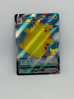 Pokemon Card Surfing Pikachu VMAX 009/025 Celebrations HOLO RARE - NM - Image 1