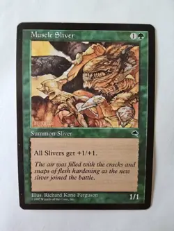 Muscle Sliver Tempest Regular Common MtG Magic the Gathering NM - Image 1