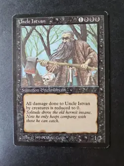 Uncle Istvan The Dark 1994 Regular Uncommon MtG Magic the Gathering NM - Image 3