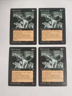 MTG Playset 4x Ghost Hounds (Homelands/Black/U) - BGM - Image 1