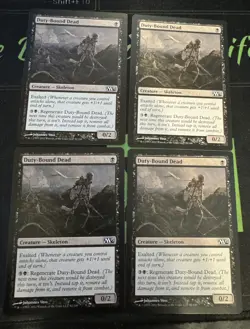 Duty-Bound Dead X4 M13 Core Set 2013 Magic the Gathering MTG - Image 1