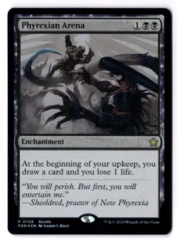 Phyrexian Arena NM* FOIL PROMO Foundations FDN 0728 mtg -UnltdCards - Image 1