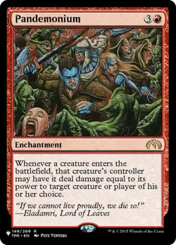 Pandemonium (TPR) - The List Light Play, English Magic the Gathering MTG The Lis - Image 1