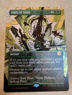 Force of Vigor - #73 (Textured Foil) Outlaws of Thunder Junction - Mtg - Image 1
