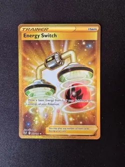 Energy Switch 212/195 Pokemon TCG Silver Tempest Trainer Secret Rare Pack Fresh - Image 1