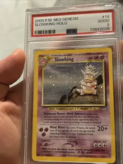 SLOWKING 2000 POKEMON NEO GENESIS RARE HOLO 14/111 PSA GOOD ! - Image 1