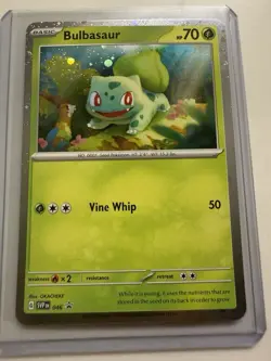Pokemon TCG Bulbasaur 046 Cosmos Holo Rare Black Star Promo NM - Image 1