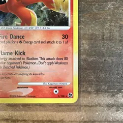 2008 Pokemon Great Encounters Blaziken 1/106 Holo Rare 🔥🔥🔥 - Image 5