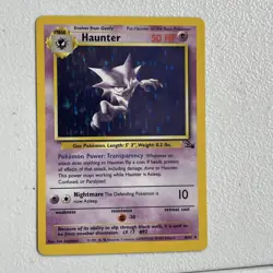 Pokemon TCG Haunter Fossil 6/62 Holo Unlimited Rare LP Condition - Image 3