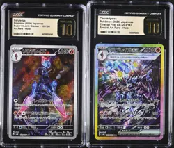 SET 2 CGC 10 PRISTINE JAPANESE Pokemon 2024 Ceruledge Ceruledge 109/106 203/187 - Image 1