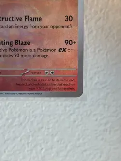 2025 POKEMON PRE EN-PRISMATIC EVOLUTIONS MASTER BALL REVERSE HOLO FLAREON NM - Image 5