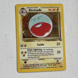 Pokemon TCG Electrode Jungle 2/64 Holo Unlimited Holo Rare LP - Image 3