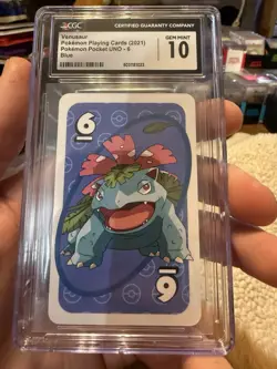Pokemon CGC 10 Venusaur Blue 2021 #6 Pokemon Pocket Uno Japanese - Image 1