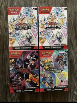 Pokemon booster bundles prismatic destined rivals journey together - Image 1