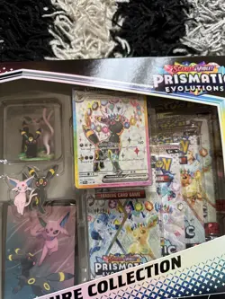 Pokemon TCG Prismatic Evolutions Premium Figure Collection - BRAND NEW - SEALED - Image 2