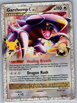Garchomp C LV.X 145/147 Celebrations: Classic Collection - Pokemon Card - NM - Image 1