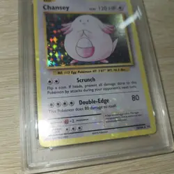 BLEED ERROR PSA 8 NM MINT Chansey 70/108 Holo Rare Pokemon XY Evolutions Card - Image 2