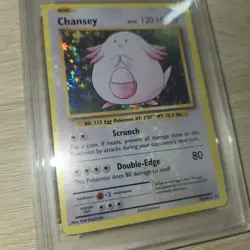 BLEED ERROR PSA 8 NM MINT Chansey 70/108 Holo Rare Pokemon XY Evolutions Card - Image 3