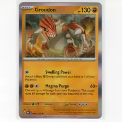 Pokemon TCG Groudon 049/131 SV: Prismatic Evolutions Holo Rare Card EN-NM 2025 - Image 1