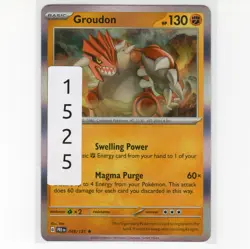 Pokemon TCG Groudon 049/131 SV: Prismatic Evolutions Holo Rare Card EN-NM 2025 - Image 3