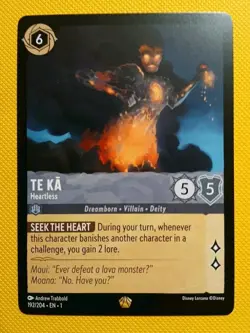 Disney Lorcana Card: Te Ka Heartless 192/204 NM Moana TeKa The First Chapter - Image 1