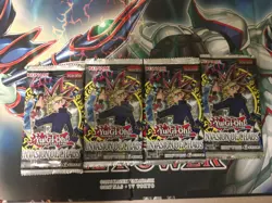 YU-GI-OH! Trading Card Game Invasion Of Chaos 4 Booster Pack Lot Set TCG CCG - Image 1