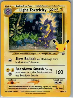 Light Toxtricity SWSH137 SWSH: Sword & Shield Promo Cards - Pokemon Card - NM - Image 1