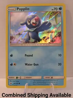 Popplio - 39/149 (Water Web Holo) 039/149 Miscellaneous Cards & Products N 16540 - Image 1