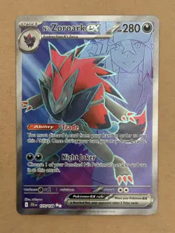N's Zoroark EX Journey Together Full Art Ultra Rare Pokemon Card 175/159 (NM) - Image 1