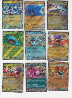 Lot of (9) Pokemon Ex Double Rare Cards Venusaur Gyarados Raging Bolt Miraidon - Image 1