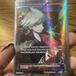 Pokemon Steven Trainer Card Full Art Holo, XY Ancient Origins, Card 95/98 - Image 1