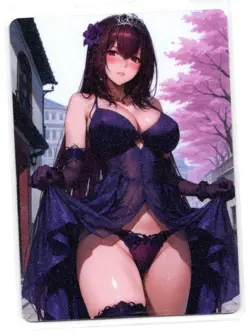 DUAL Scathach (Fate) Lewd Hentai Anime Waifu Card ACG NSFW - Image 2