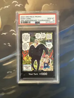One Piece Promo Don!! Card 2nd Anniversary Garp & Luffy PSA 10 POP 1 - Image 2